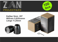 ZAN Projektile AEA HPMAX MK2 Slugs 90Grain 9mm .357 Geschosse